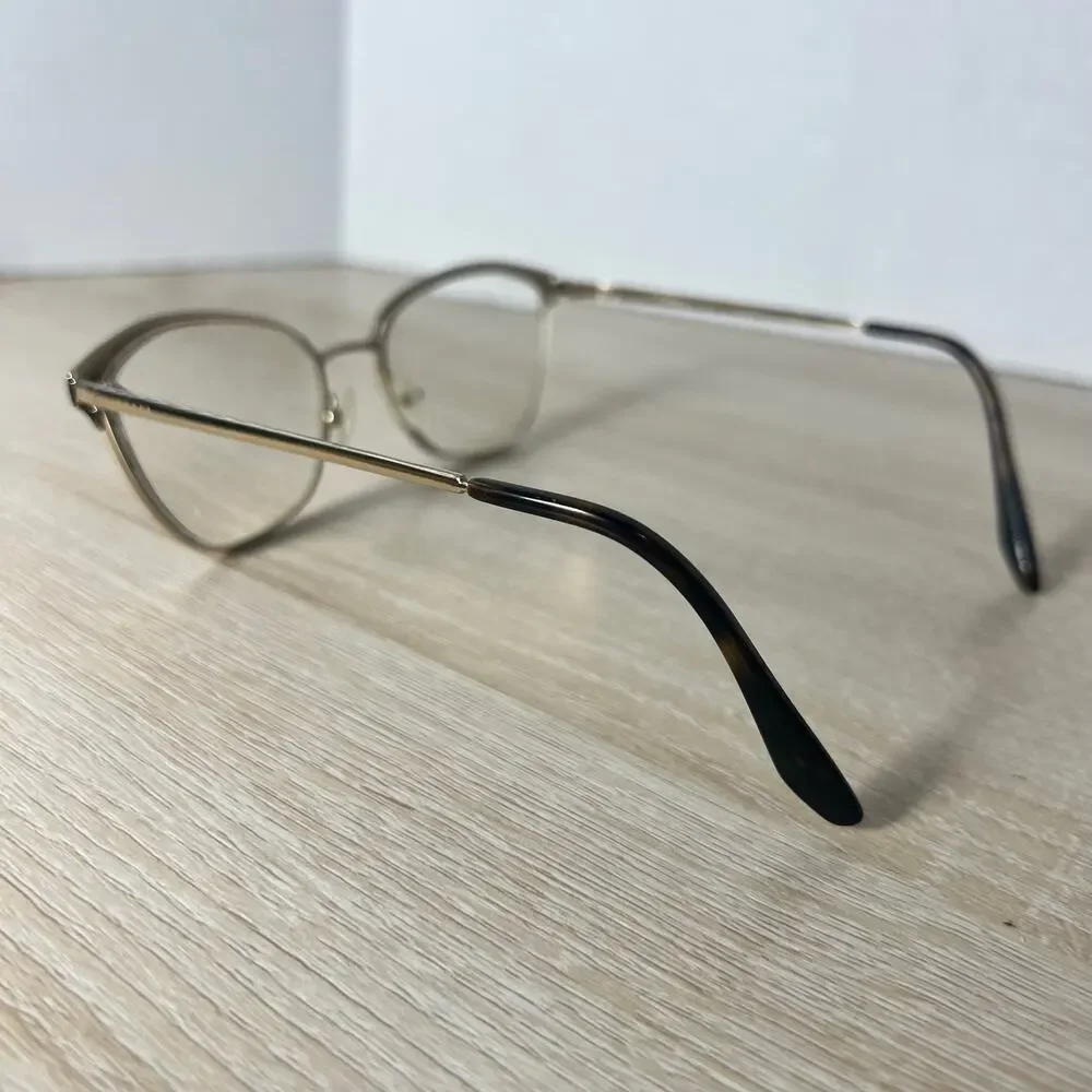 Prada VPR 62X KOF-1O1 Eyeglasses Cat Eye Frames Only Brown Gold 54-17 - Picture 9 of 12
